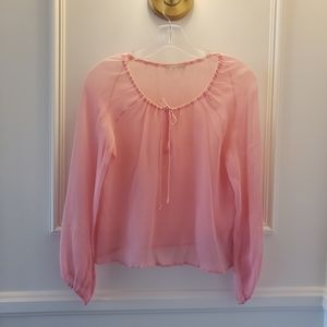 Sheer Pink MARTIN Blouse 👚